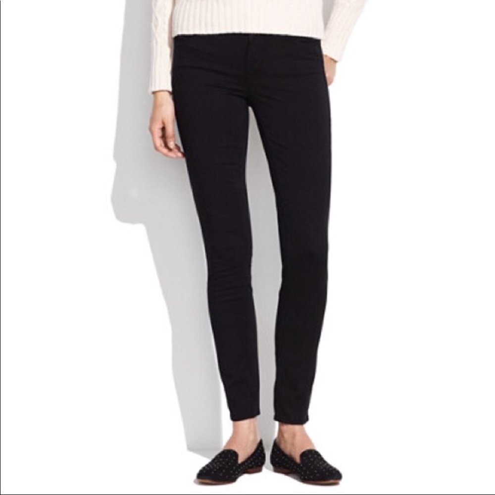 Madewell black sateen pants size 28